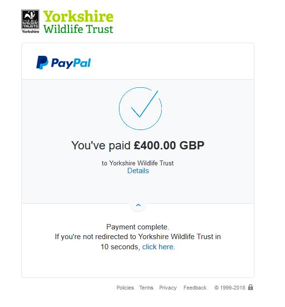 PAYMENT MIDSUMMER 2018